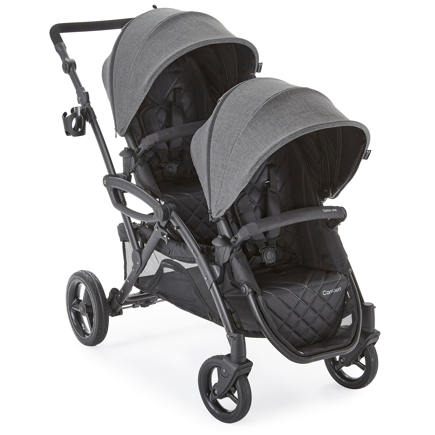 Contours Elite V2 Convertible Modular Tandem Double Baby & Toddler Stroller